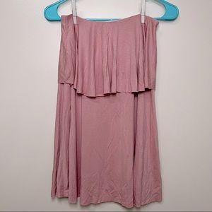 NWT Urban Outfitters Kimchi Blue Flowy Strapless Mini Dress